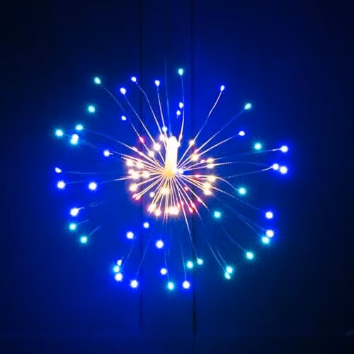 mysmartbuy Hanging LED Starburst Light, Multicolour, Height: 40 cm