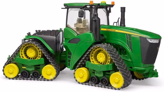 Bruder John Deere 9620RX Green 1:16 Scale Construction Vehicle Playset with Track Belts