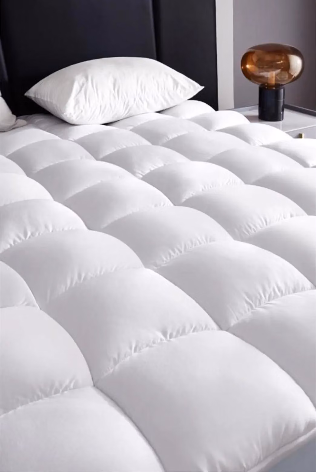 Ezysleep 10cm Memory Foam Combination Mattress Topper in White, Double – 2