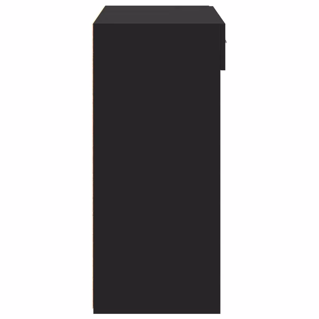 Berkfield Home Classic Sideboard in Black Matt MDF, W/D/H: 80 x 42.5 x 93 cm – 4