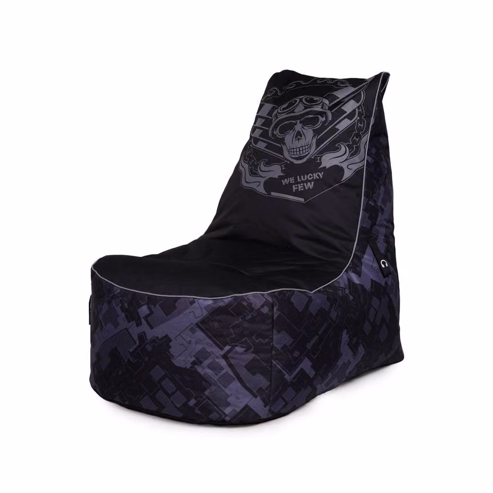 Kaikoo Call of Duty Ghost Beanbag Gaming Chair in Black Water Repellent Fabric – 2