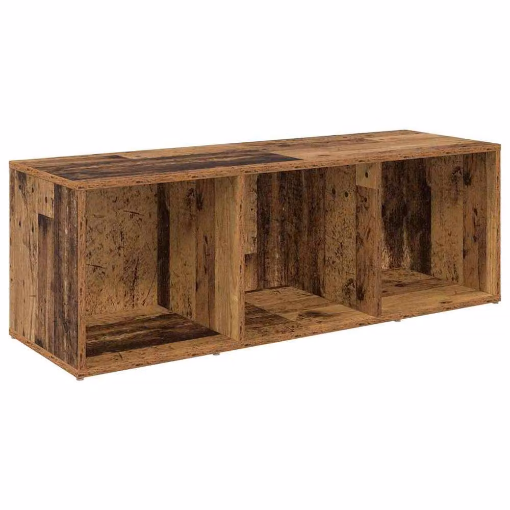 Berkfield Home 2-Piece Old Wood Cube Shelving Unit in Brown – 4