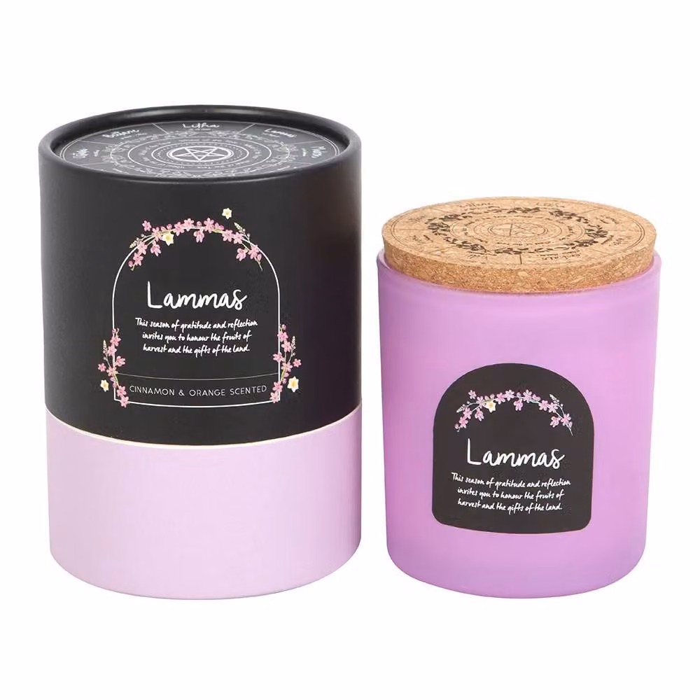 Something Different Wheel Of The Year Lammas Candle in Pale Lilac with Cinnamon and Orange Scent – 2