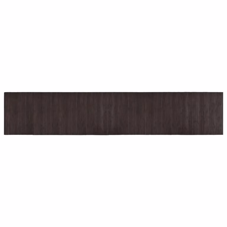 Berkfield Home Rectangular Bamboo Rug in Brown, W: 60 cm, L: 300 cm