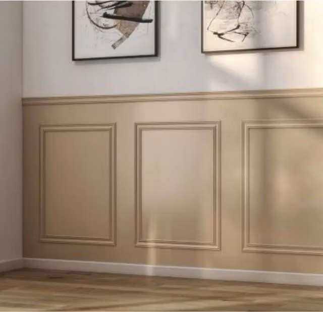 Cheshire Mouldings WPKT5 Pine Slim Dado Wall Panelling Kit, Natural, H 45 mm x W 9 mm x L 2000 mm