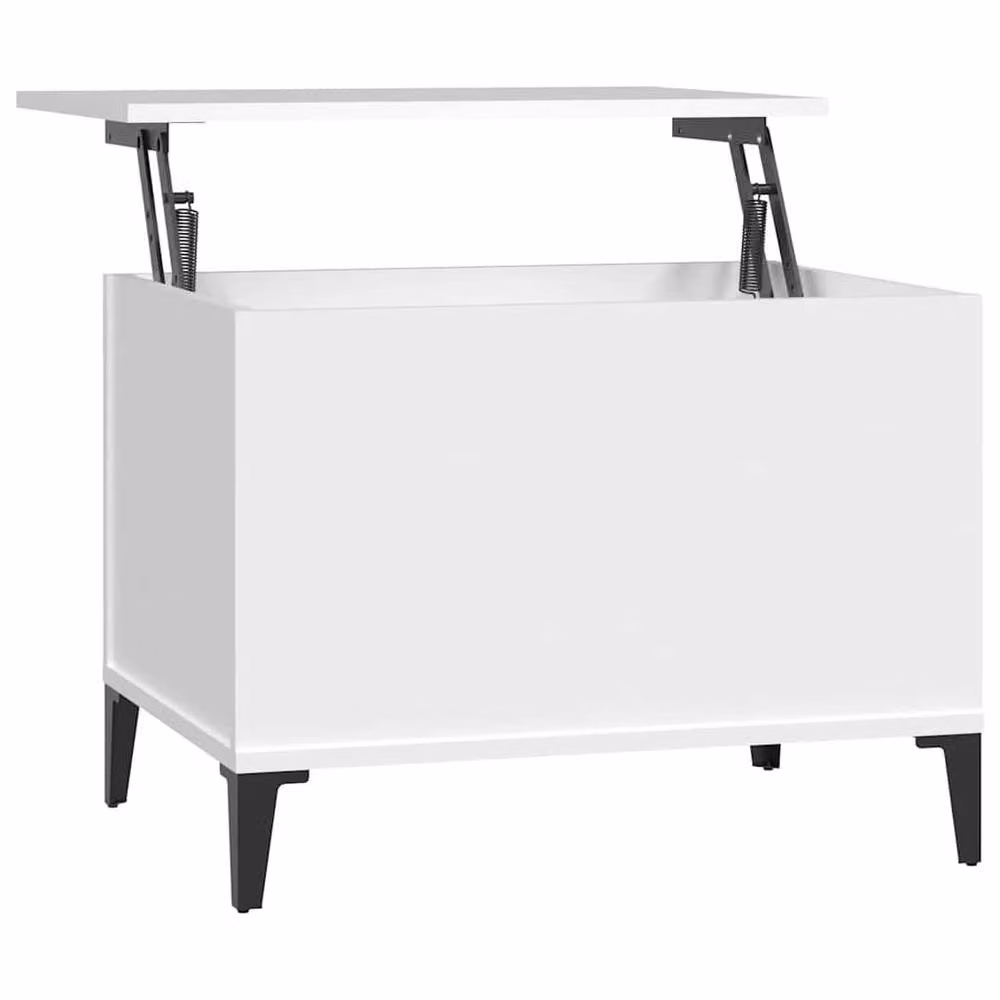 Berkfield Home Modern White Decorative Coffee Table with Lift Mechanism, W/D/H: 60 x 44.5 x 45 cm – 2