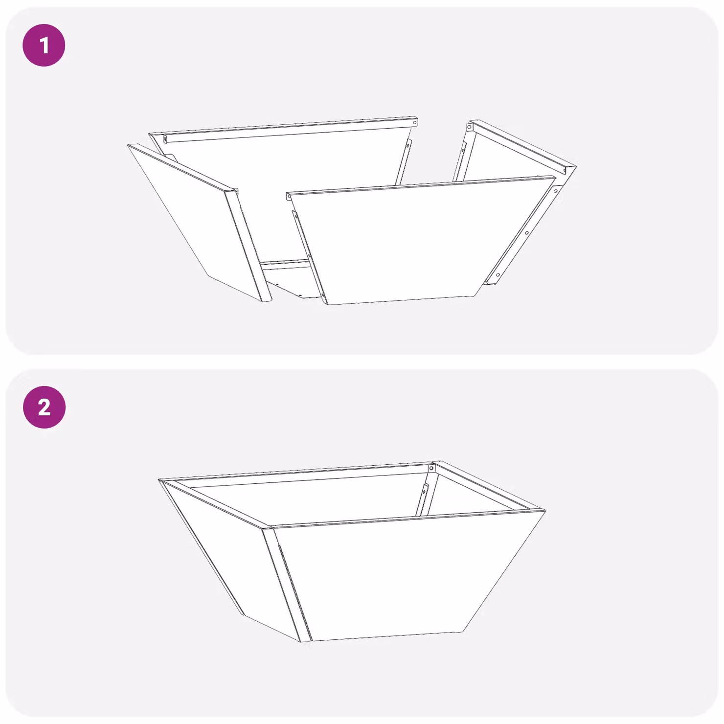 Berkfield Home Steel Garden Bowl Planter, Black, W/D/H: 35 x 35 x 15 cm – 6