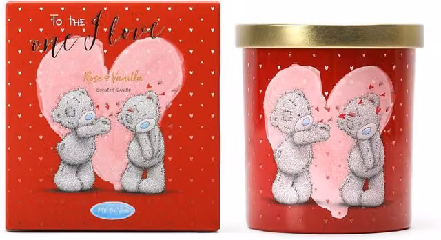 Me To You One I Love Rose and Vanilla Scented Candle, 206g, Red and Gold – 1