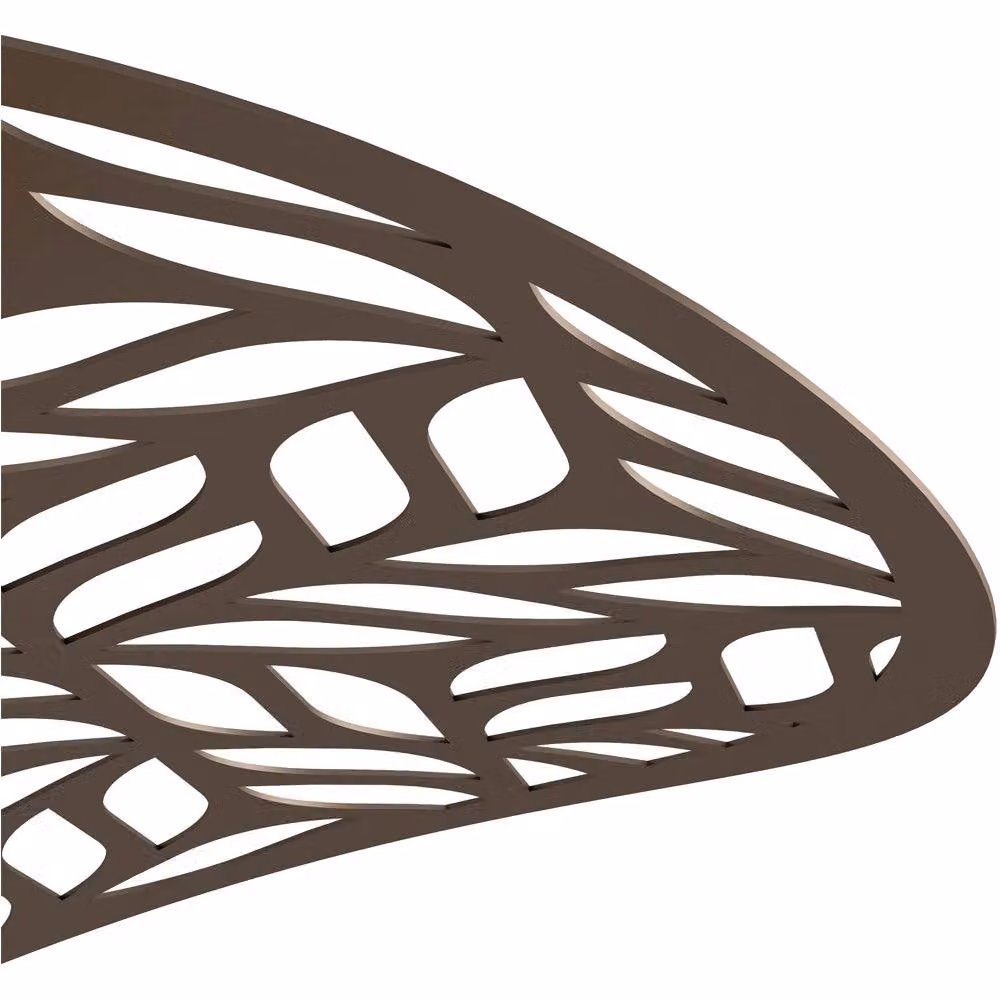 Loops Modern Bronze Metal Table Lamp in Brown, Height: 45 cm – 3