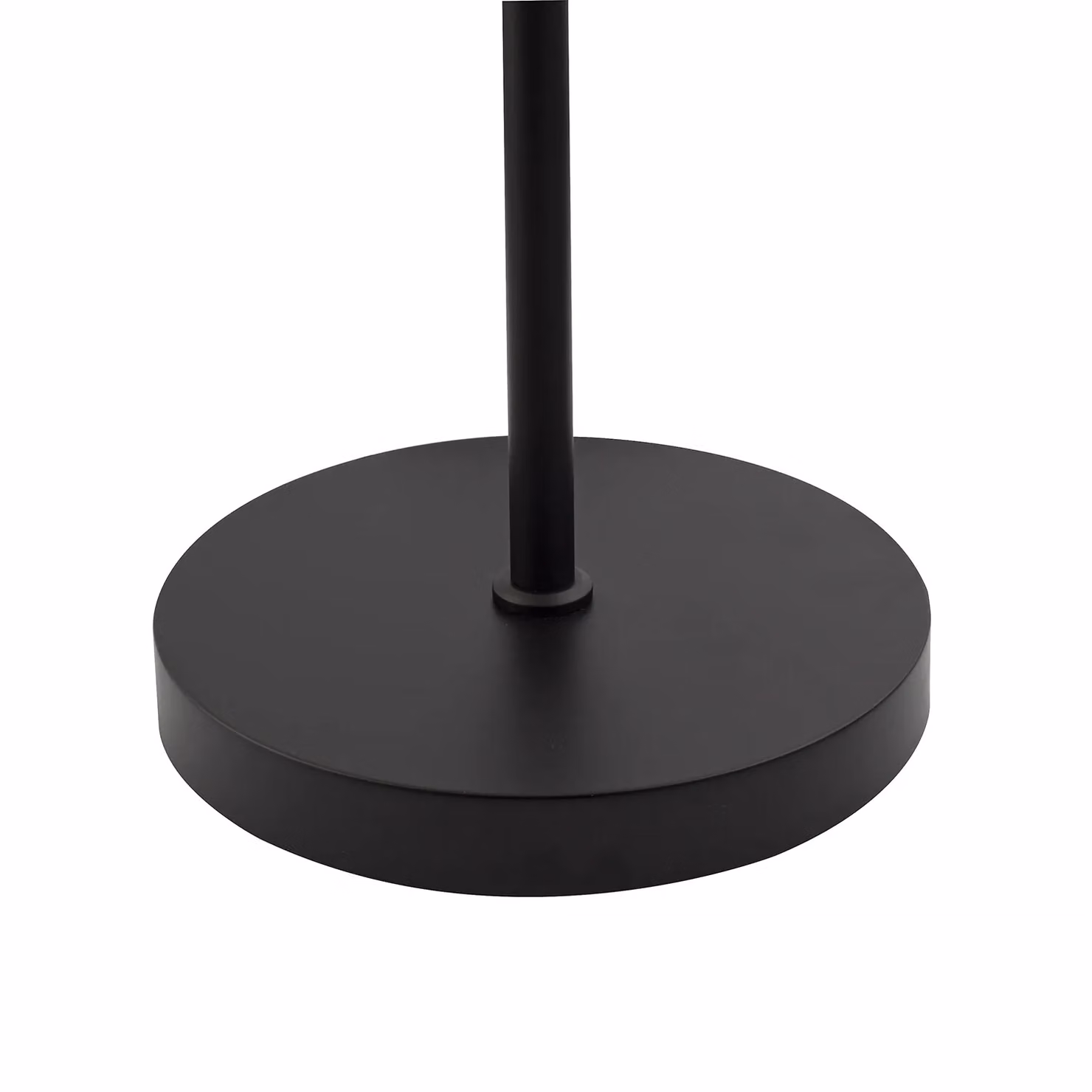 Happy Homewares Modern LED Floor Lamp in Matte Black with Grey Glass Shade and Foot Switch – 2