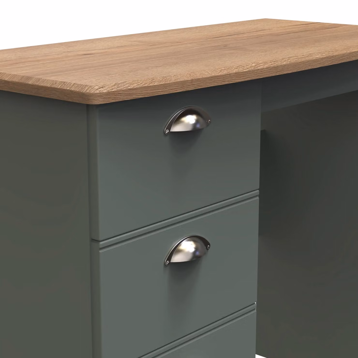 Ready Assembled 2 U Albert 3 Drawer Vanity in Pale Green – 3