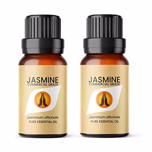 Aroma Energy Jasmine Dilute Essential Oil, 20ml (2 x 10ml Bottles) in Brown Transparent Packaging – 1