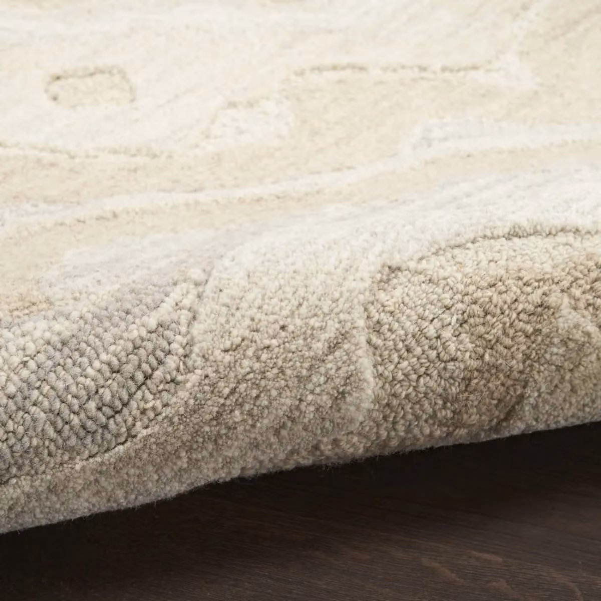 The Rug Shop UK Beige Handmade Wool Modern Abstract Area Rug W: 240 cm, D: 300 cm – 3