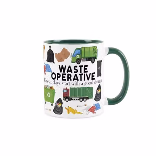 Purely Home Waste Operative Green Ceramic Mug – 1