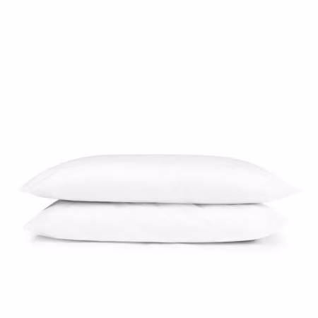 Absolute Home Textiles Pack of 2 Luxury White Hollowfibre Polyester Pillows for Adults