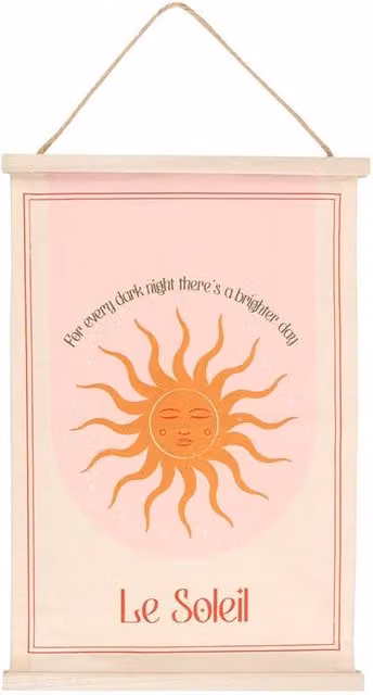 Something Different Le Soleil Pink Hanging Abstract Wall Plaque