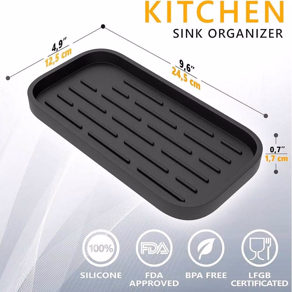 ATEK Rustproof Black Shower Caddy and Bathroom Storage Organiser – 2