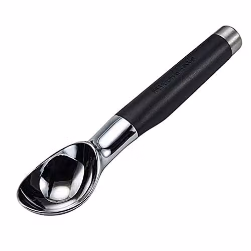 KitchenAid Stainless Steel and Zinc Alloy Ice Cream Scoop, Black – 1