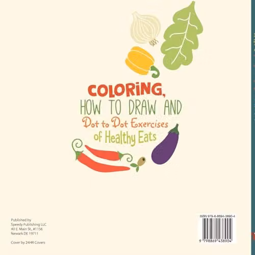 Speedy Kids Healthy Eats Activity Book for Children Ages 4-8 with Colouring, Drawing and Dot to Dot Exercises, Multicolour – 2