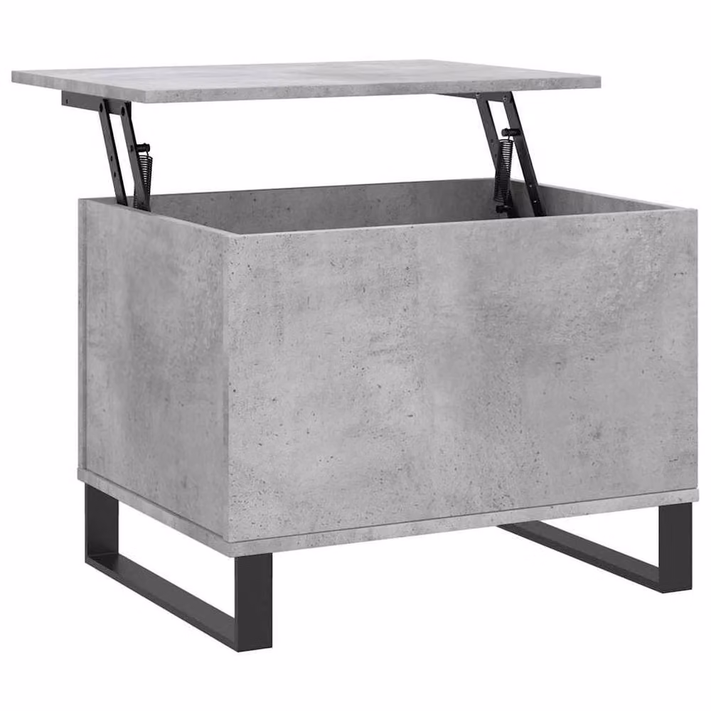 Berkfield Home Modern Rectangular Coffee Table in Grey with Lift Mechanism, W/D/H: 60 x 44.5 x 45 cm – 2