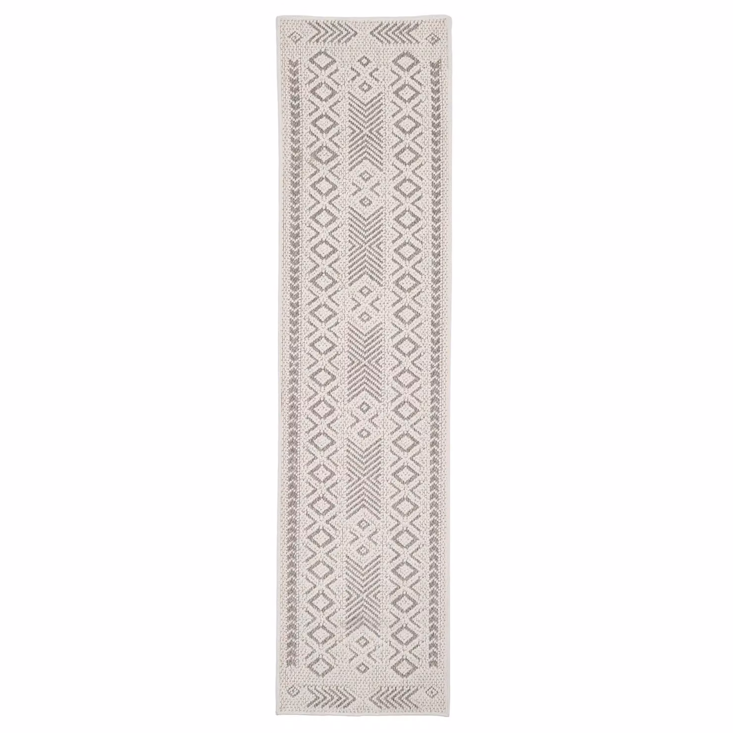Kukoon Beige Aztec Tribal Textured Looped Pile Living Area Rug, W: 120 cm, L: 170 cm – 2