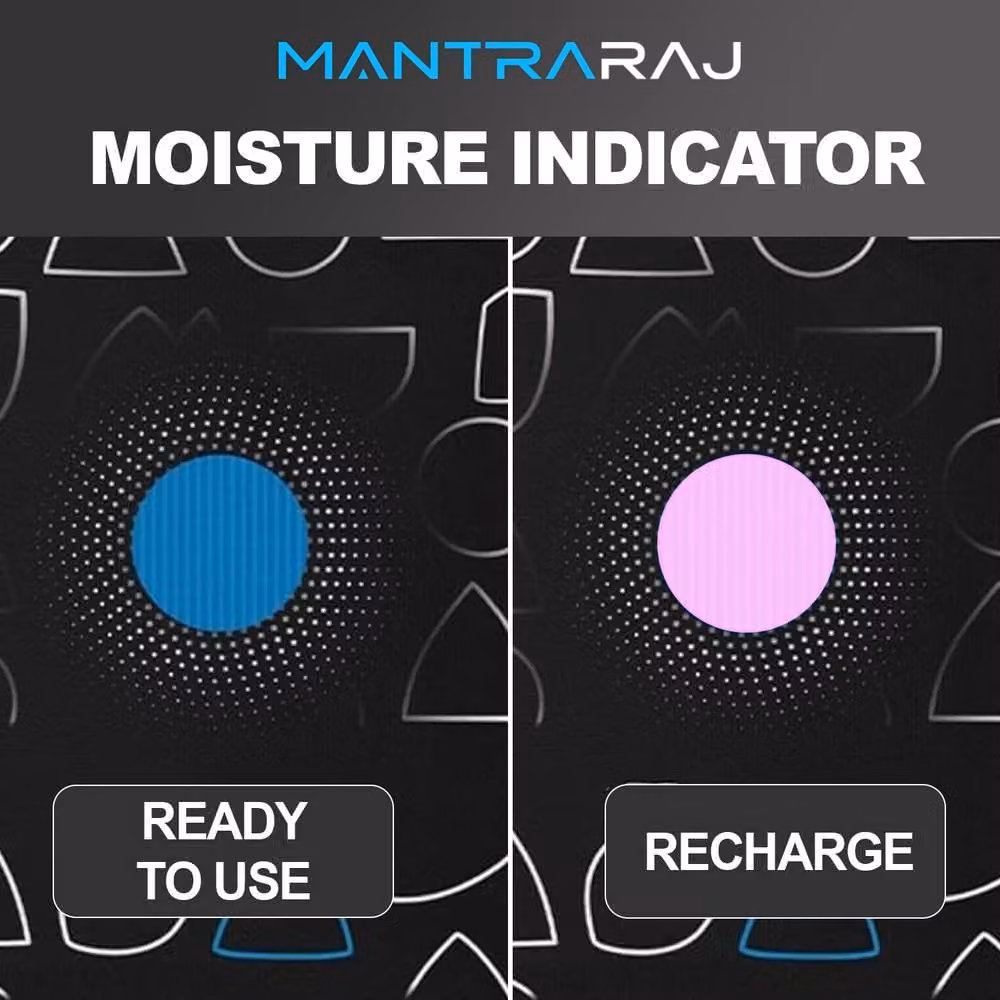 MANTRARAJ Reusable Car Dehumidifier Dry Bag Moisture Absorber Pad, Black, 500g – 2
