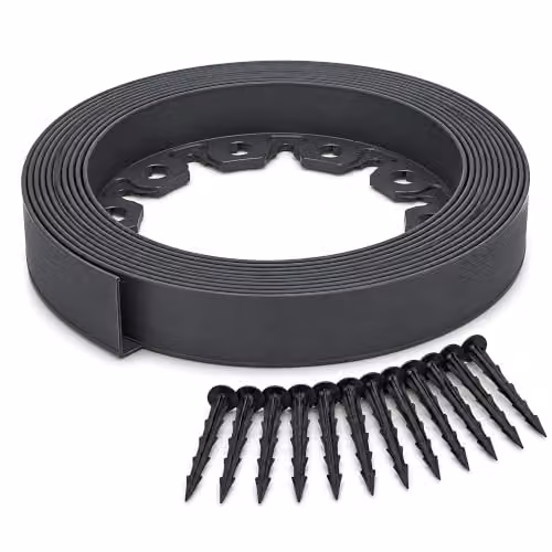 SolaDirect Grey Flexible Plastic Lawn Edging Border – 2
