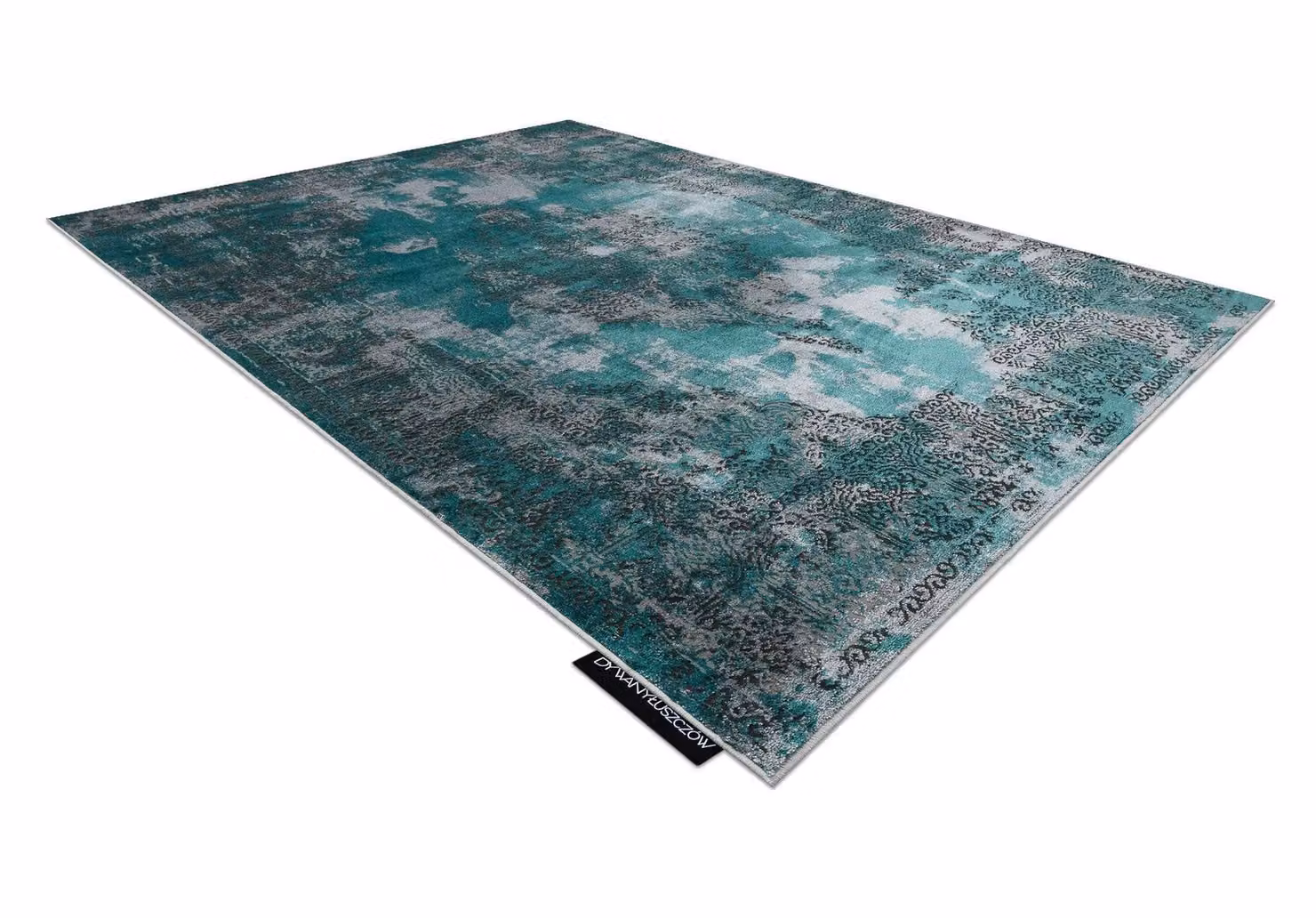 RugsX De Luxe Abstract Green Polyester Rug, W: 200 cm, D: 290 cm – 3