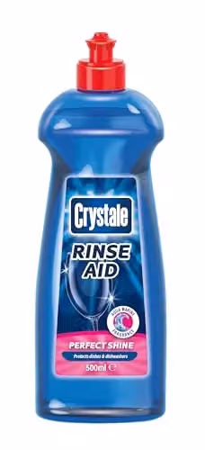 Crystale Total Action Dishwasher Rinse Aid, Streak Free Formula, 500 ml – 2