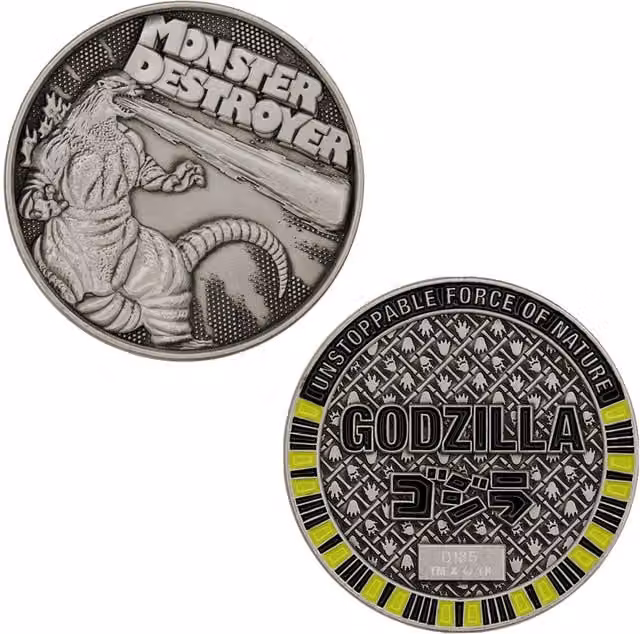 Godzilla 70th Anniversary Limited Edition Round Metallic Bronze Coin