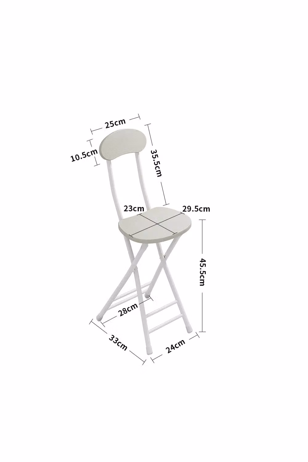 Livingandhome 5-Piece White Round Bistro Dining Set with Table and 4 Chairs – 2