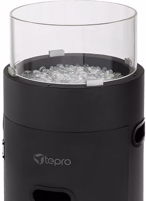 Tepro Riverton Black Gas Fire Bowl Heater