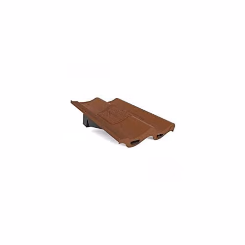 Manthorpe Antique Single Pantile Roof Ventilation Tile with Mechanical Extraction Grille, Dark Brown