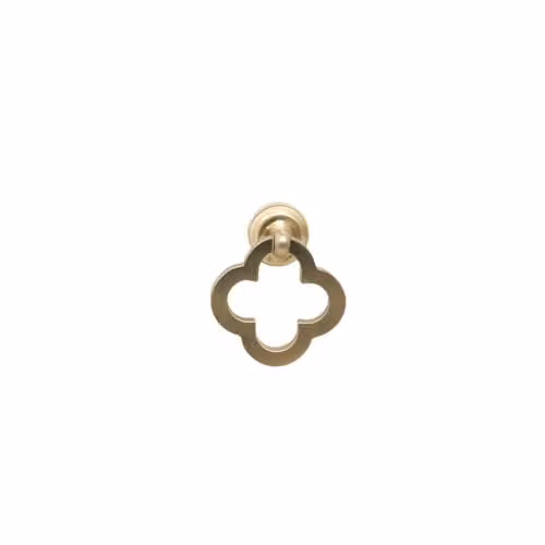 Melody Maison Brushed Gold Clover Drop Pull Handle Knob – 2