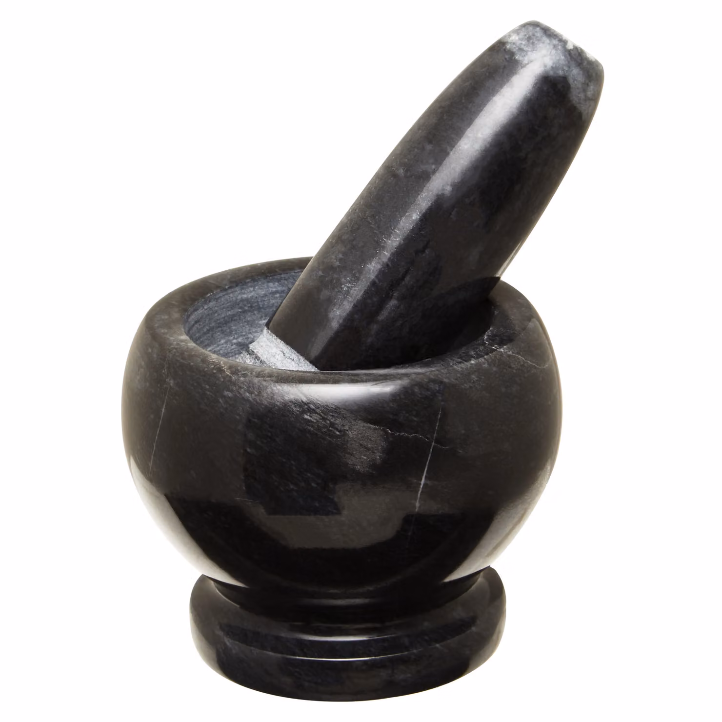 Orsina Black Marble Mortar and Pestle Set – 2