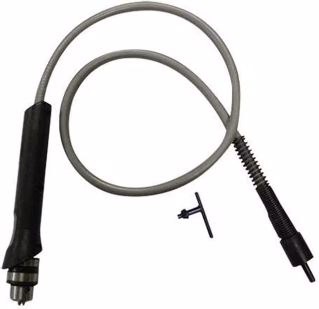Nordara 51 inch Flexible Drill Extension Shaft with Chuck Key in Grey