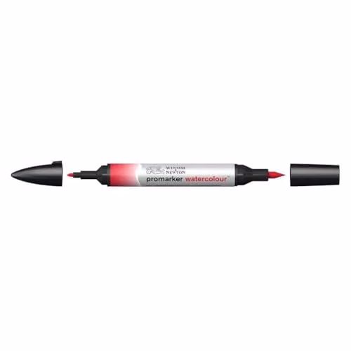 Winsor & Newton Water Colour Marker in Red with Brush Tip – 1