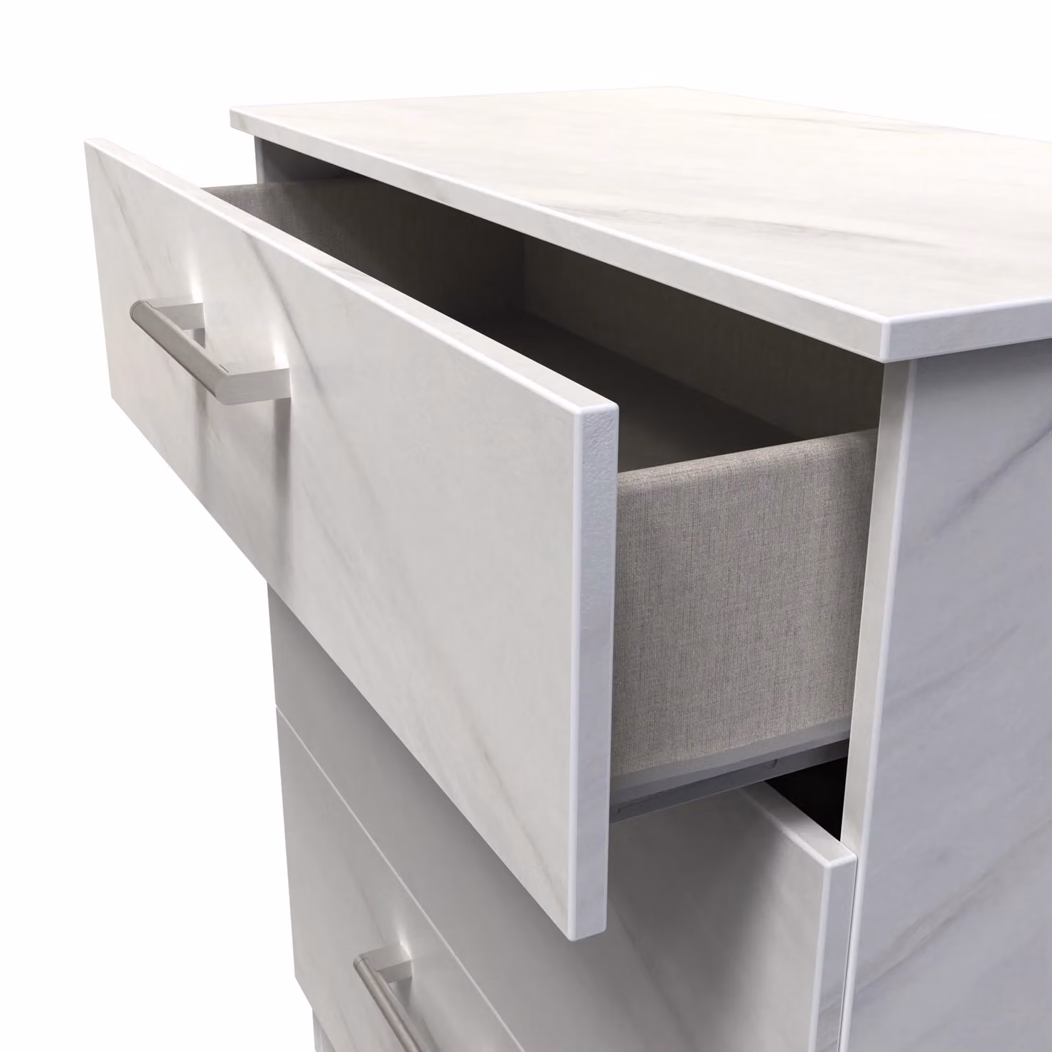 Ready Assembled 2 U Cornwall 3 Drawer Deep Chest in Off-White – 2