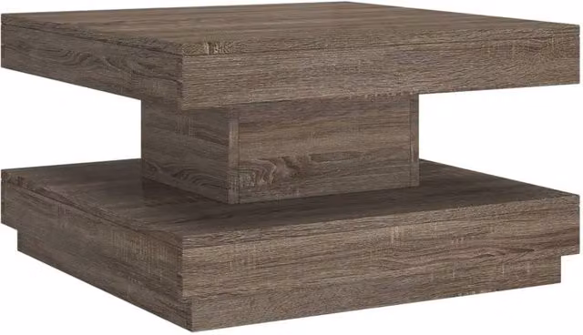 Berkfield Home Modern Grey MDF Coffee Table W/D/H: 60 x 60 x 35 cm