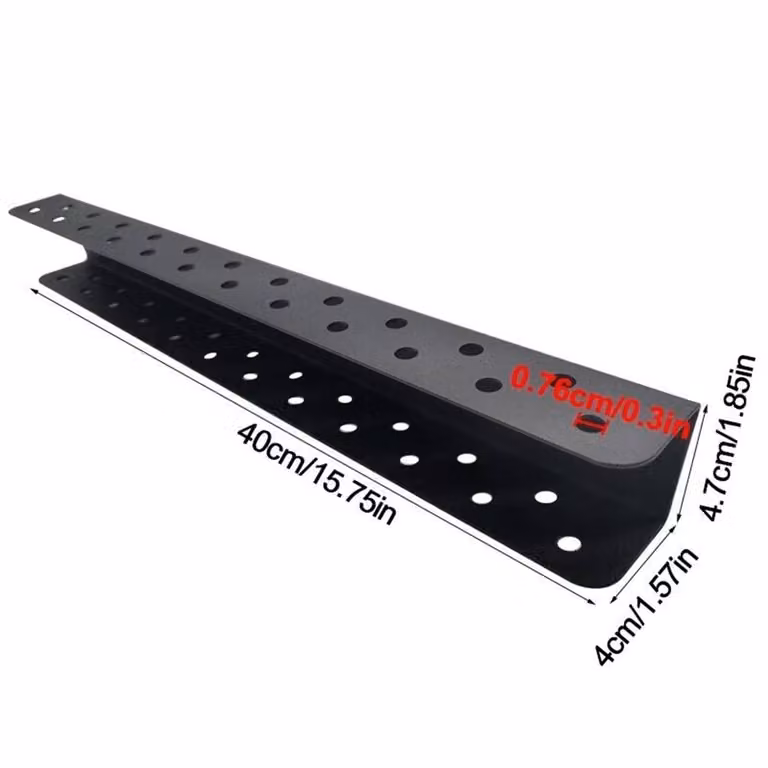 Nordara 2-Pack Wall Mounted Steel Screwdriver Organizer Rack and Tool Holder in Black