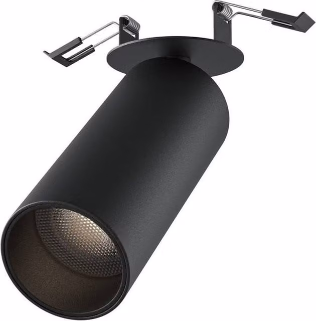 Netlighting Focus LED Recessed Downlight, Black, 4000K, 1020lm