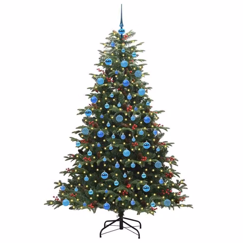 Berkfield Home Artificial Christmas Tree with 300 LEDs in Green, Height: 180 cm – 2