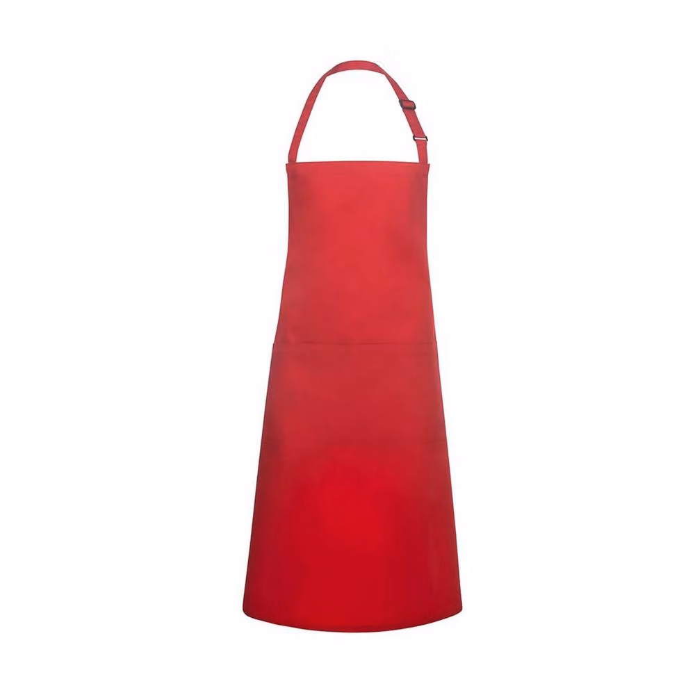 Karlowsky Basic Pocket Bib Apron in Red – 2