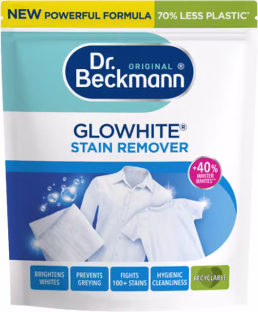 Dr. Beckmann Glowhite Stain Remover for White Fabrics, 400g – 1