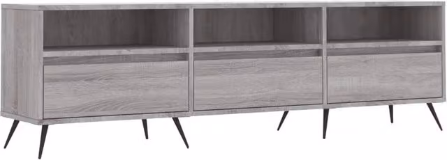 Berkfield Home Modern Grey TV Cabinet W/D/H: 150 x 30 x 44.5 cm – 1