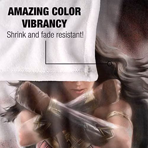 Logovision Wonder Woman Protector Of Humanity Super Soft Fleece Throw Blanket, Multicolour, W: 91 cm, D: 147 cm – 3