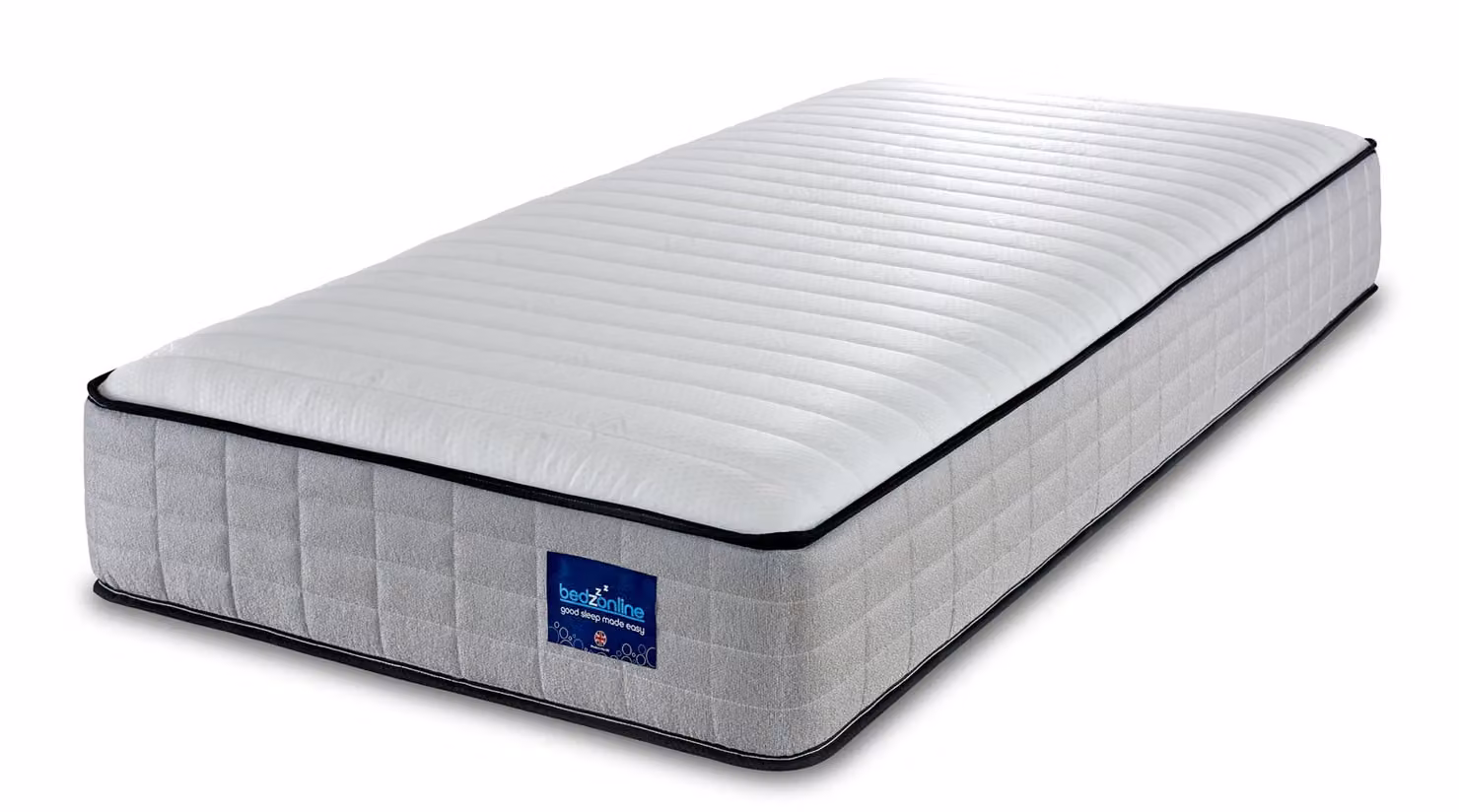 Bedzonline Hybrid Hydro Memory Foam Spring Mattress in Grey, Small Double, W/D/H: 120 x 200 x 25 cm – 2