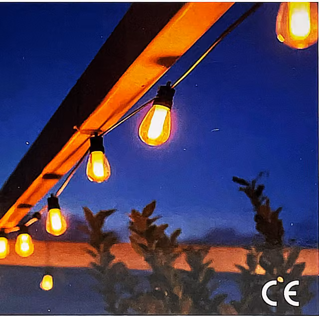 ExtraStar LED Solar String Drop Lights in Warm White