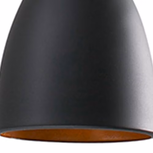 Netlighting Retro Suspended Ceiling Pendant Light in Black and Copper with E14 Socket – 3
