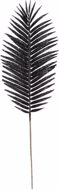 KDMD Black Glitter Palm Leaf Set of 3, Height: 70 cm